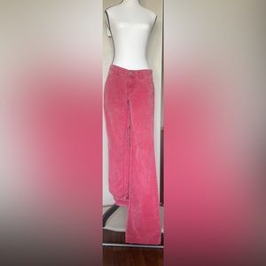 Vintage Y2K Gap 6 extra long faded red corduroy pants.